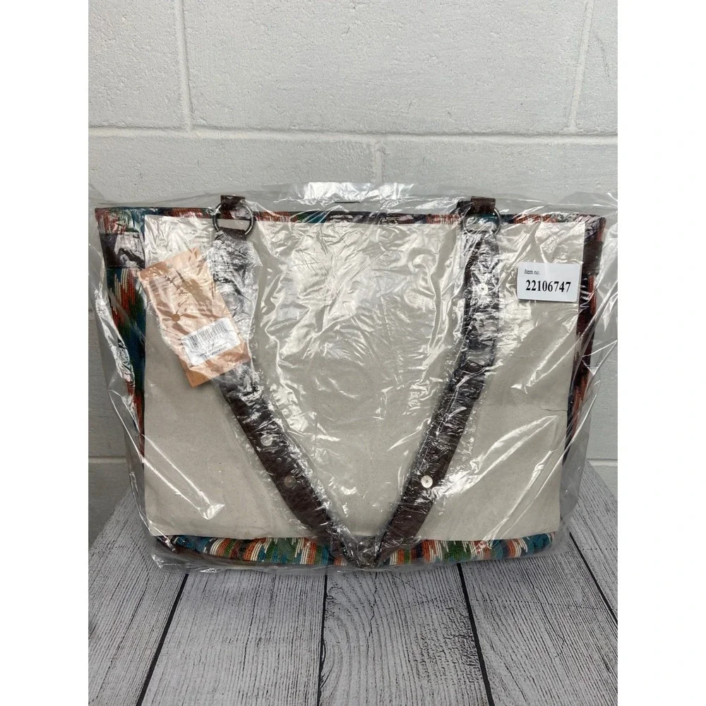 Justin Aztec Print Concealed‎ Carry Tote Bag Western Handbag Purse